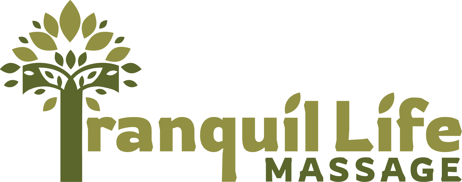 A green banner with the word tranquillo made in yellow letters.